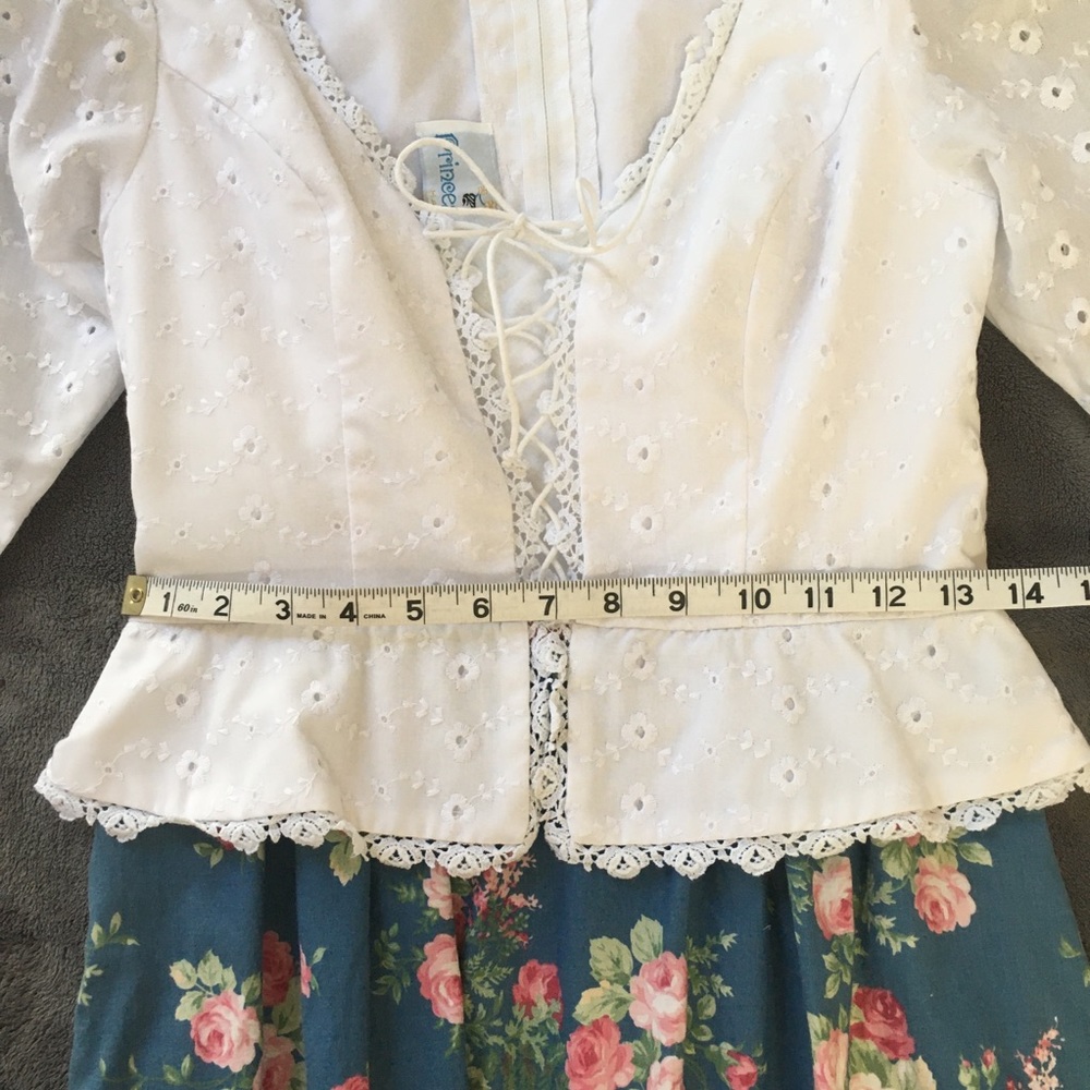 Princess Kaiulani Vintage Prairie Dress 1970s 70s - Picture 13 of 16